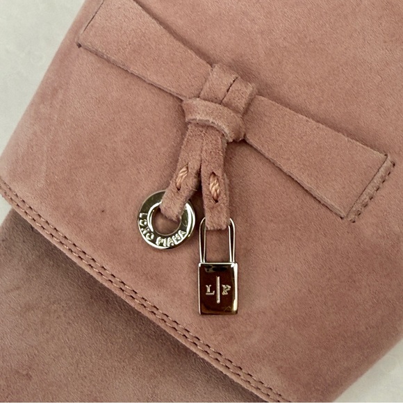 SOLD! NWT Loro Piana Summer Charms Flats Sandal Pink Suede Slide - Picture 7 of 7